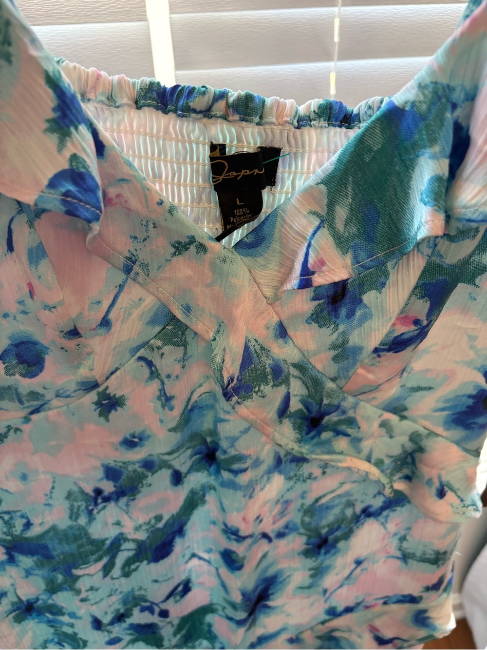 Lovers + Friends Pastel Pink & Blue Floral Camisole